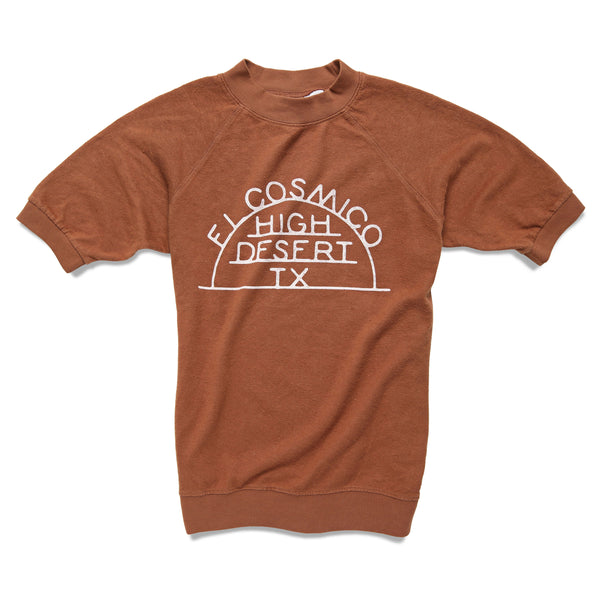 High Desert TX x Jungmaven Short Sleeve Sweatshirt - Terracotta