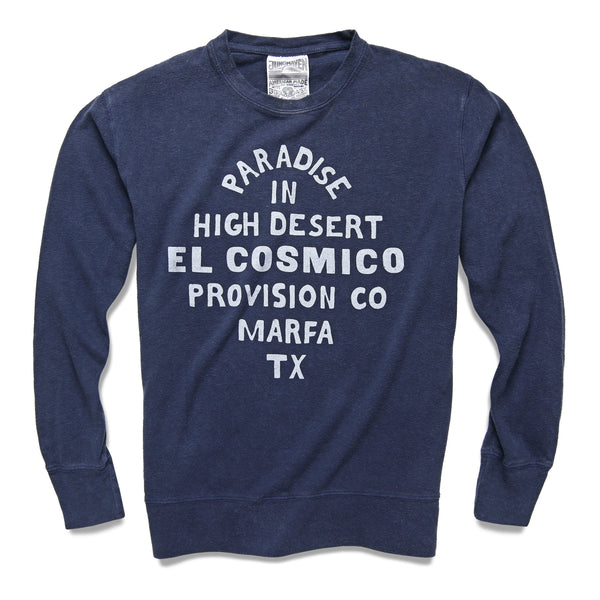 Paradise in High Desert x Jungmaven Sweatshirt - Navy - El Cosmico Provision Company