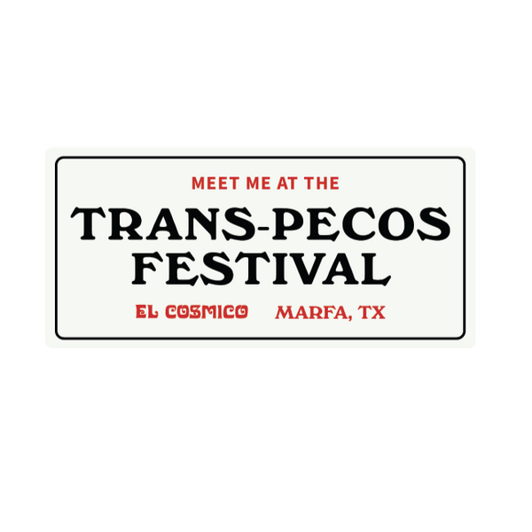 Trans-Pecos Festival Bumper Sticker