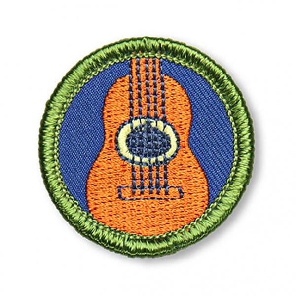 Acoustic Guitar Merit Badge - El Cosmico Provision Company