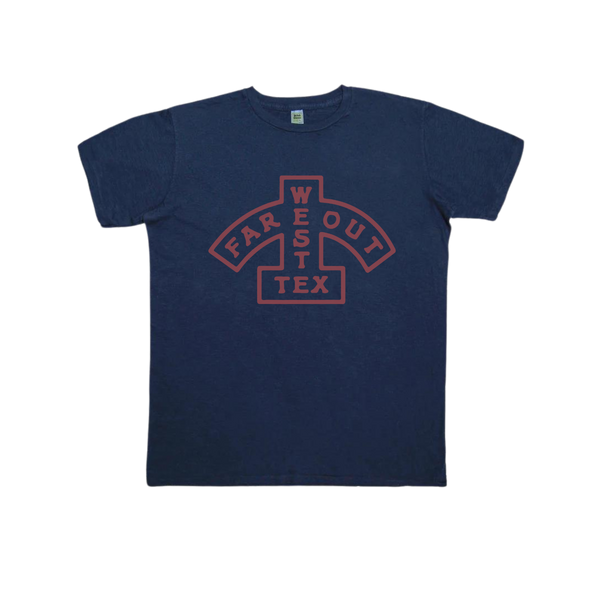 Far Out West Navy Tee