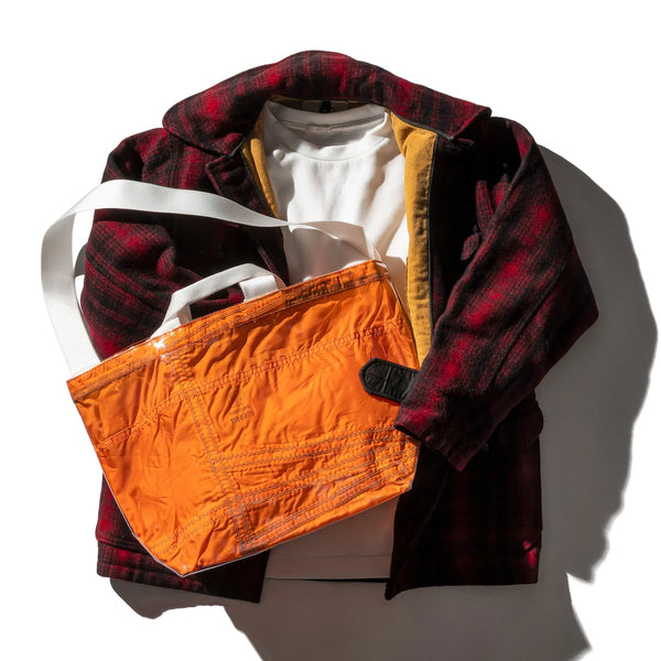 Orange Covered Parachute Shoulder Bag