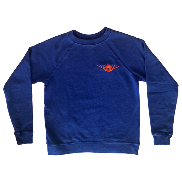 Cosmic Eye Chain-Stitched Sweatshirt x Hey Gang