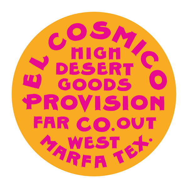 El Cosmico High Desert Goods Round Color Sticker