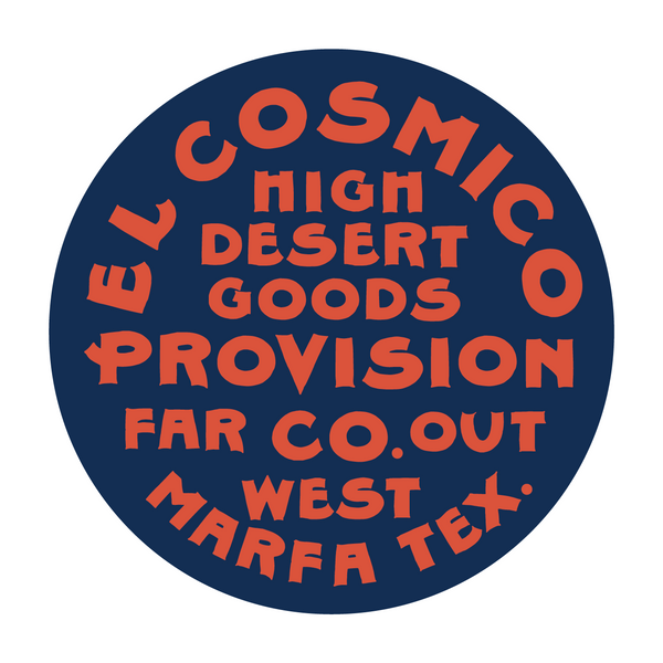 El Cosmico High Desert Goods Round Color Sticker