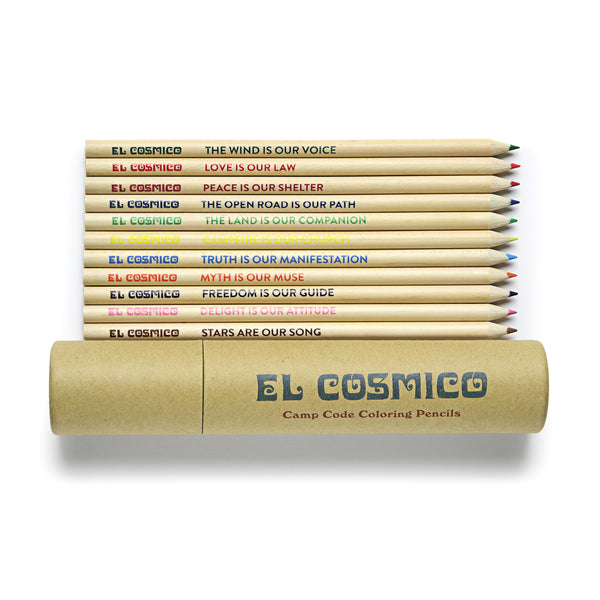 El Cosmico Camp Code Colored Pencils