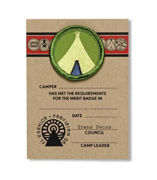 Tepee Merit Badge - El Cosmico Provision Company