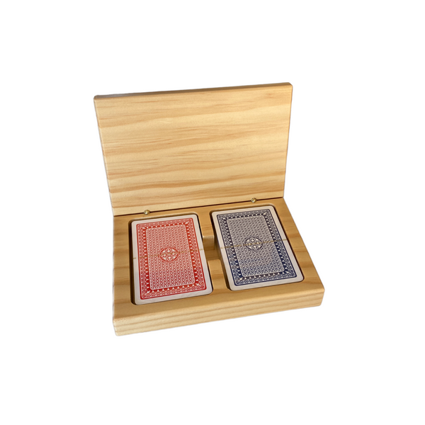 El Cosmico Wooden Double Playing Card Box